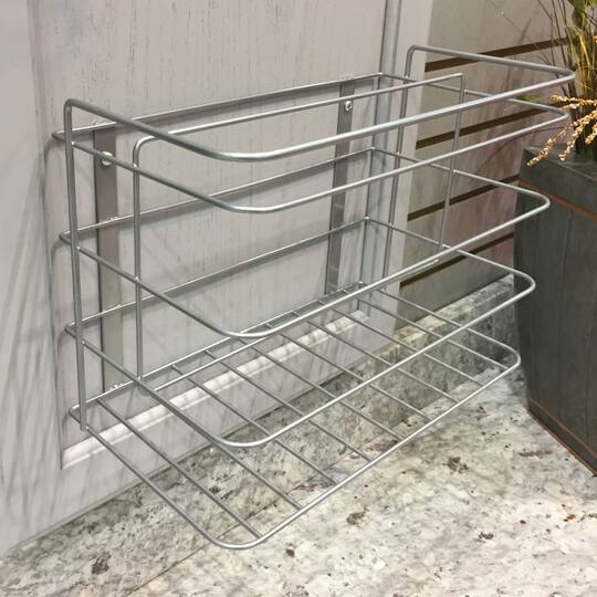 Household Essentials 8.5" Silver Kitchen Wrap Organizer for Cabinet Door